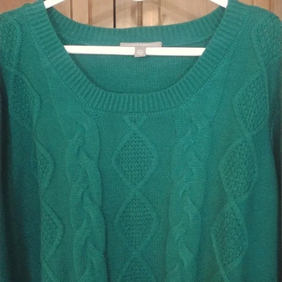 30/32 Plus size Jessica London sweater dress emerald green - Picture 4 of 6